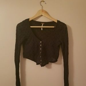 Free People crop cardigan